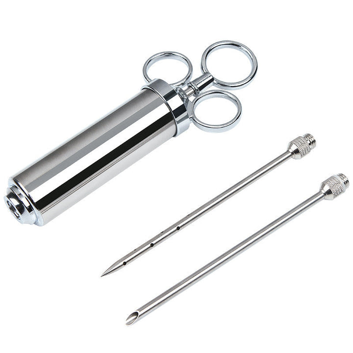BowLift | Stainless Steel Meat Marinade Injector, with 3 Needles, for Meats, Turkey, Brisket