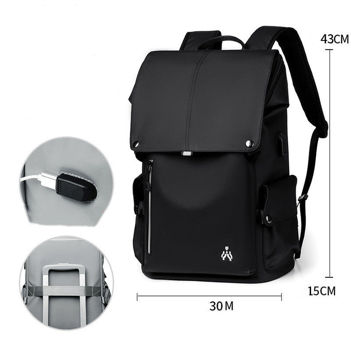 BowLift | Waterproof Large Capacity Backpack, with USB Ports and Cushioned Padded Shoulder Straps, for Commute, Travel, School