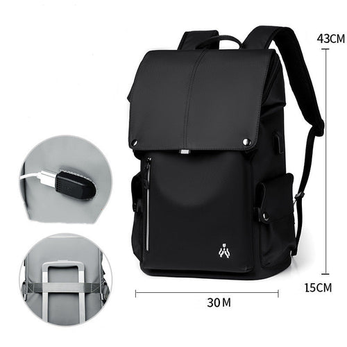 BowLift | Waterproof Large Capacity Backpack, with USB Ports and Cushioned Padded Shoulder Straps, for Commute, Travel, School
