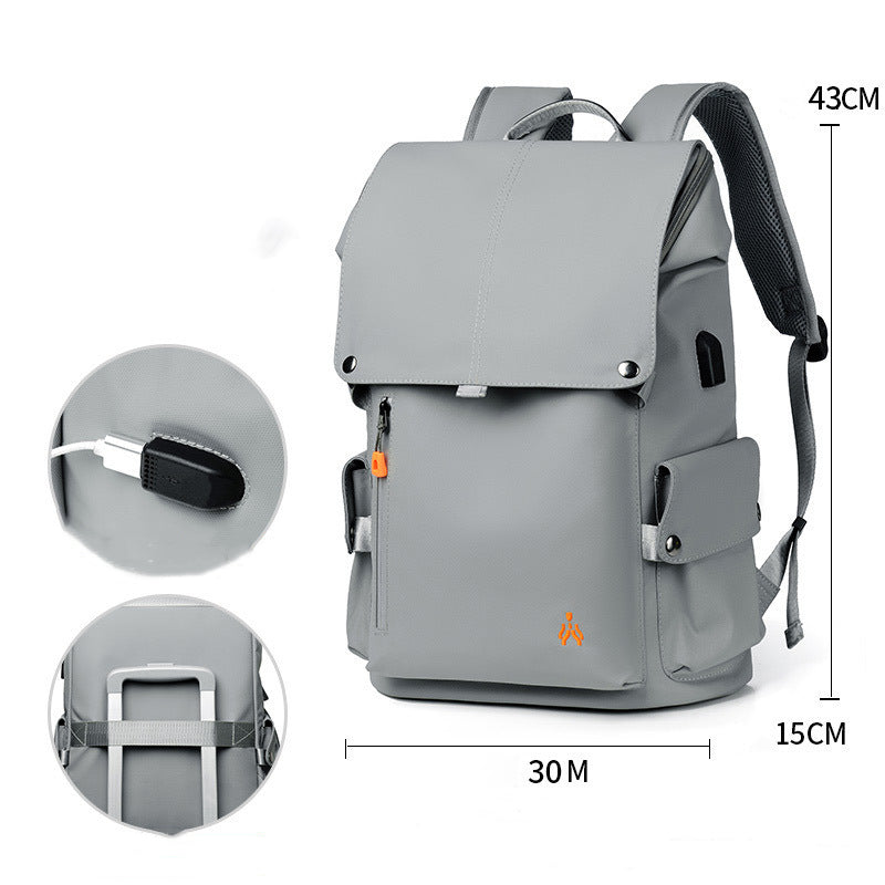 BowLift | Waterproof Large Capacity Backpack, with USB Ports and Cushioned Padded Shoulder Straps, for Commute, Travel, School