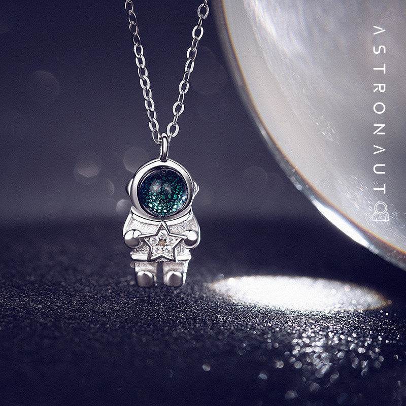 BowLift | Silver Astronaut Necklace, Jewelry Gifts for Women