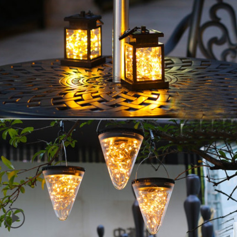 BowLift | Solar Outdoor LED Decorative Lights, with Clip, Auto ON/OFF & No Wire Required, for Backyard, Balcony, Driveway & More (4-Pack)