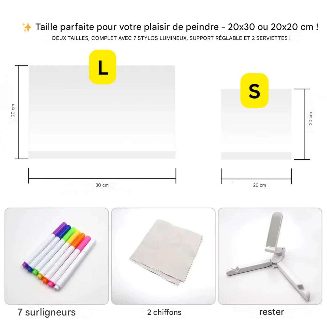 BowLift | Kiddli LED Drawing Board – Reusable Writing Board with Light Pen