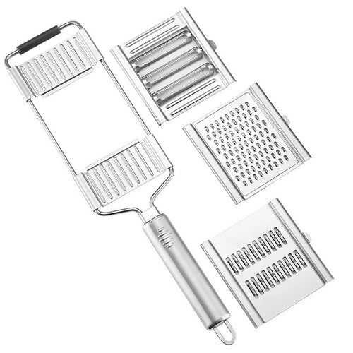 Grater 3-in-1 Stainless Steel - for Vegetables, Fruits etc. | Bowlift