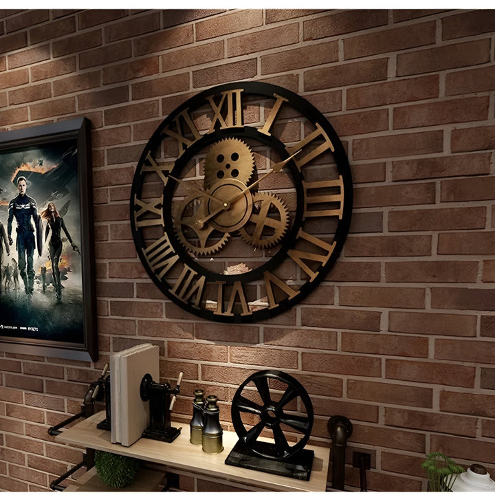 BowLift | GearSphere Wall Clock in Gear Design