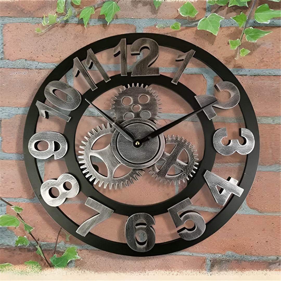 BowLift | GearSphere Wall Clock in Gear Design