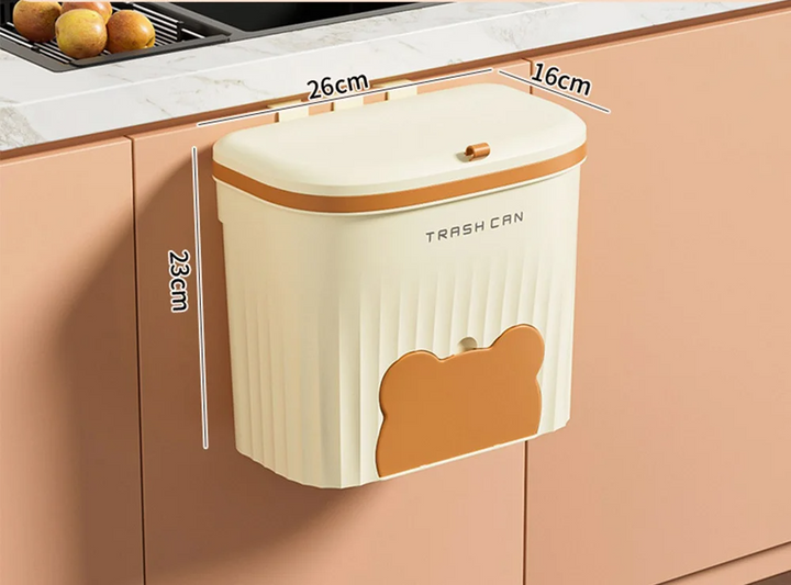 EcoBin Kitchen & Bathroom Wall Trash Can – 8.5L / 12L with Lid Bowlift