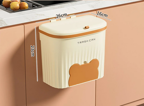 EcoBin Kitchen & Bathroom Wall Trash Can – 8.5L / 12L with Lid Bowlift