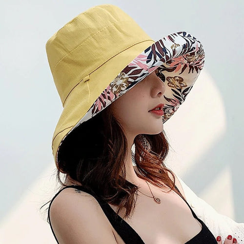 Wide Brim Cotton Summer Hat Bowlift