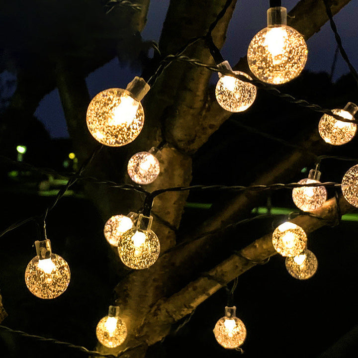BowLift | Modern Art Deco Waterproof Solar PVC Rubber Acrylic Snow Bee Ball Crystal Ball Teardrop LED String Lights Outdoor Light For Garden
