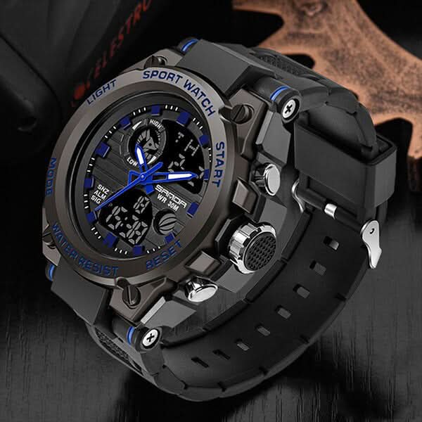 BowLift | Men’s Military Watch with Analog Digital Display and Features