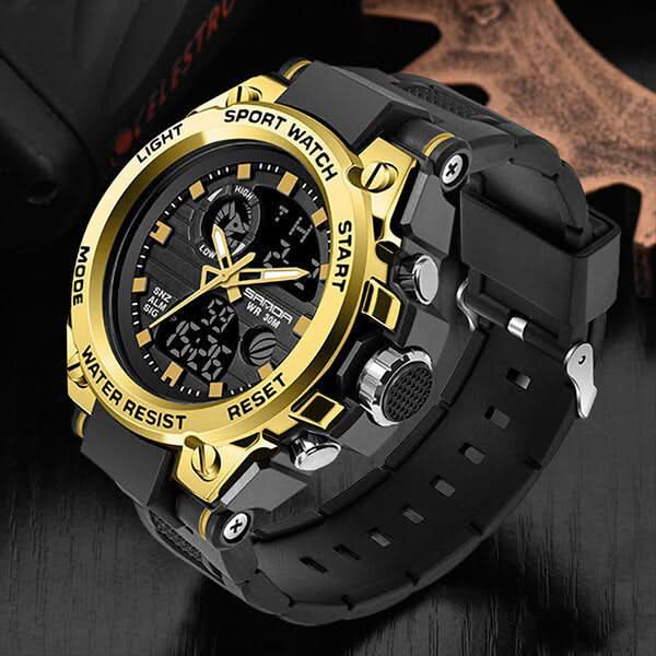BowLift | Men’s Military Watch with Analog Digital Display and Features