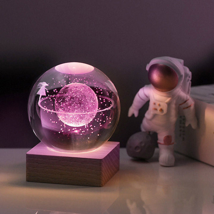 BowLift | 3D Galaxy Crystal Ball Night Light Decorative Lamp
