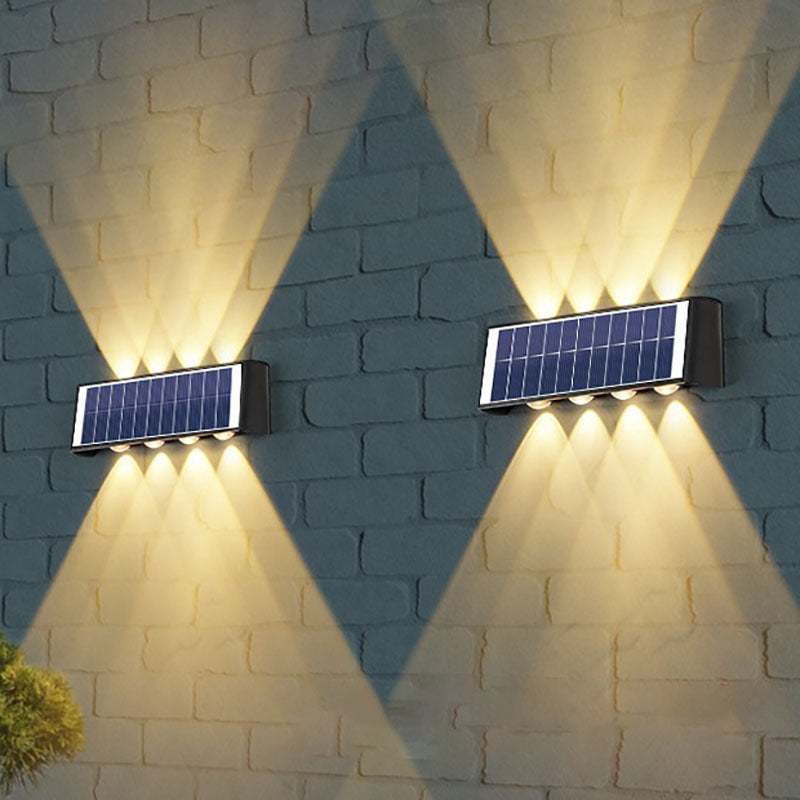 BowLift | Lumiora Modern Solar-LED Wall Lamp for Outdoors | Rectangular Design | IP56 Waterproof | Different Sizes & Light Intensities