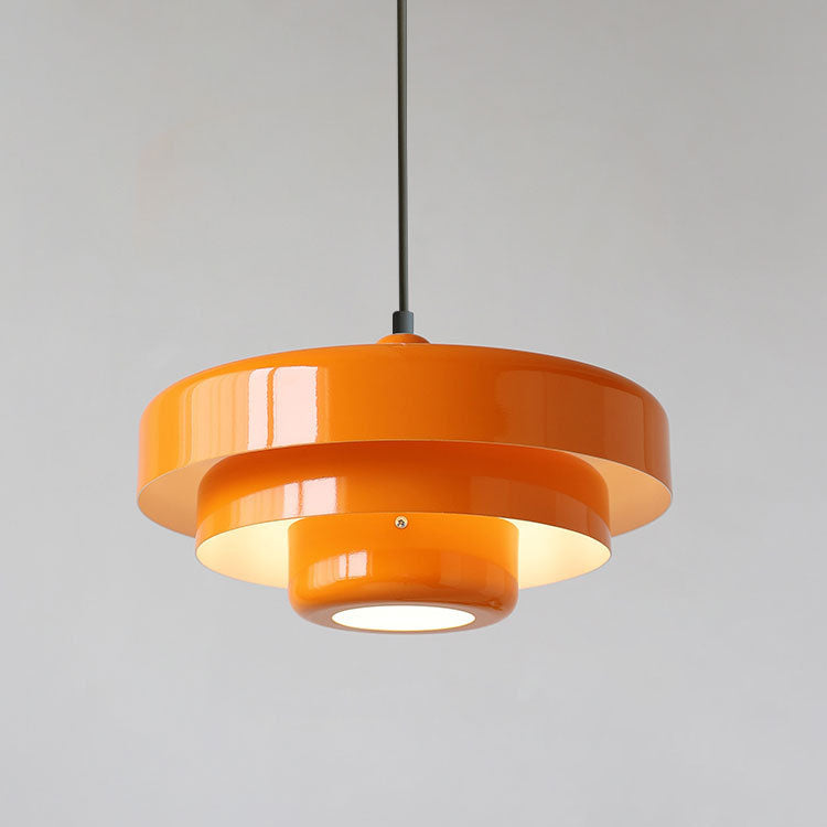BowLift | Multi-layer pendant light green 21 cm metal