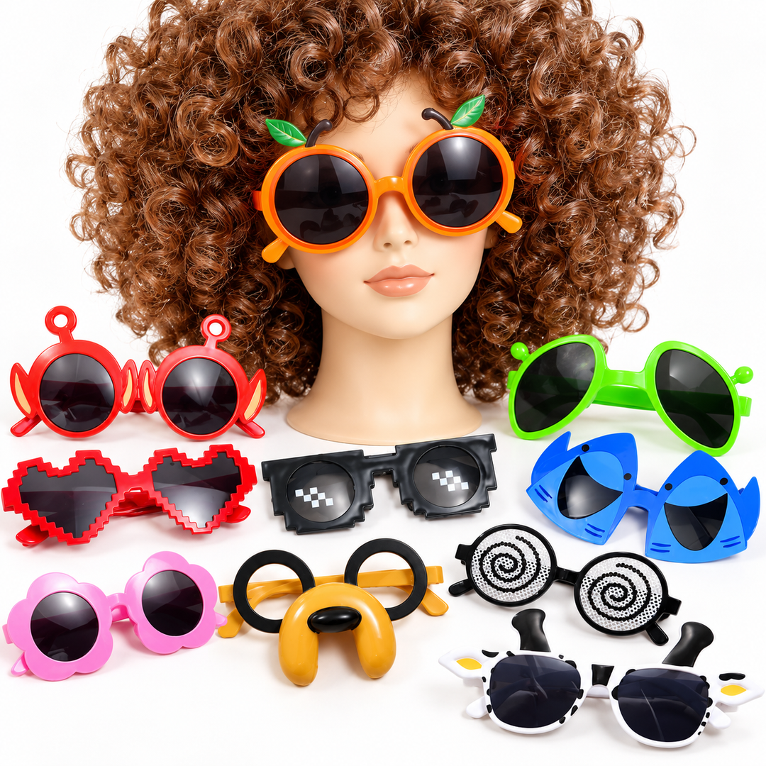 Round Novelty Orange Fruit-Shaped Kids Sunglasses with Full UV Protection Bowlift