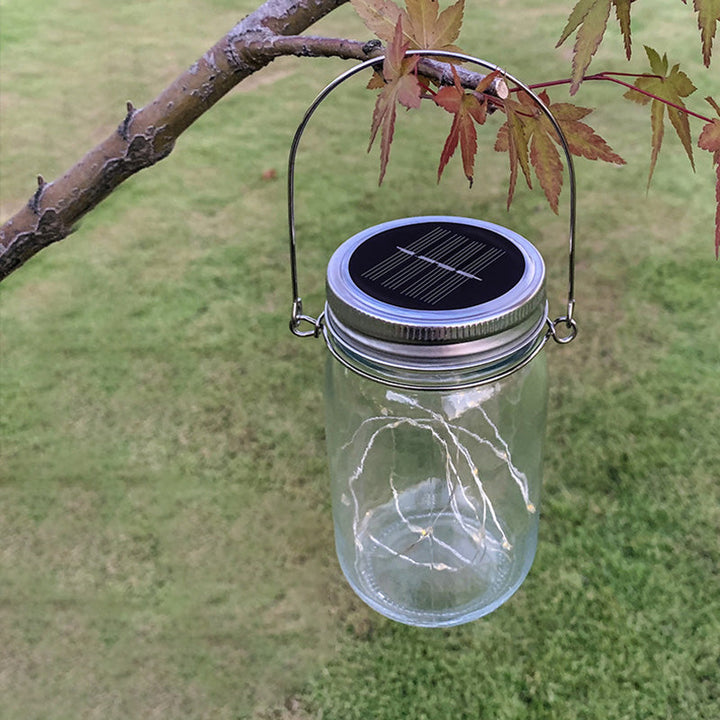 BowLift | Modern Art Deco Waterproof Solar Glass Stainless Steel Copper Wire Star LED String Lights Outdoor Lighting For Garden