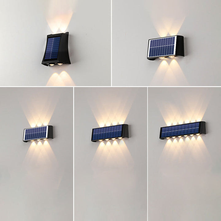 BowLift | Lumiora Modern Solar-LED Wall Lamp for Outdoors | Rectangular Design | IP56 Waterproof | Different Sizes & Light Intensities