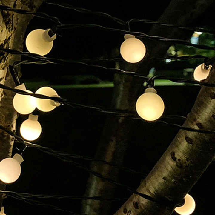BowLift | Modern Art Deco Waterproof Solar PVC Rubber Acrylic Snow Bee Ball Crystal Ball Teardrop LED String Lights Outdoor Light For Garden