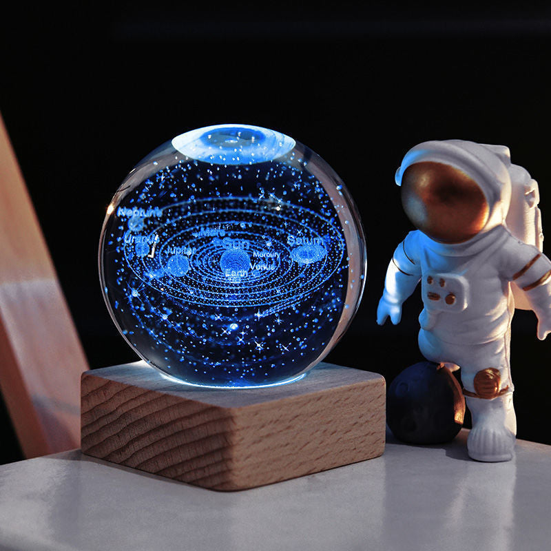 BowLift | 3D Galaxy Crystal Ball Night Light Decorative Lamp