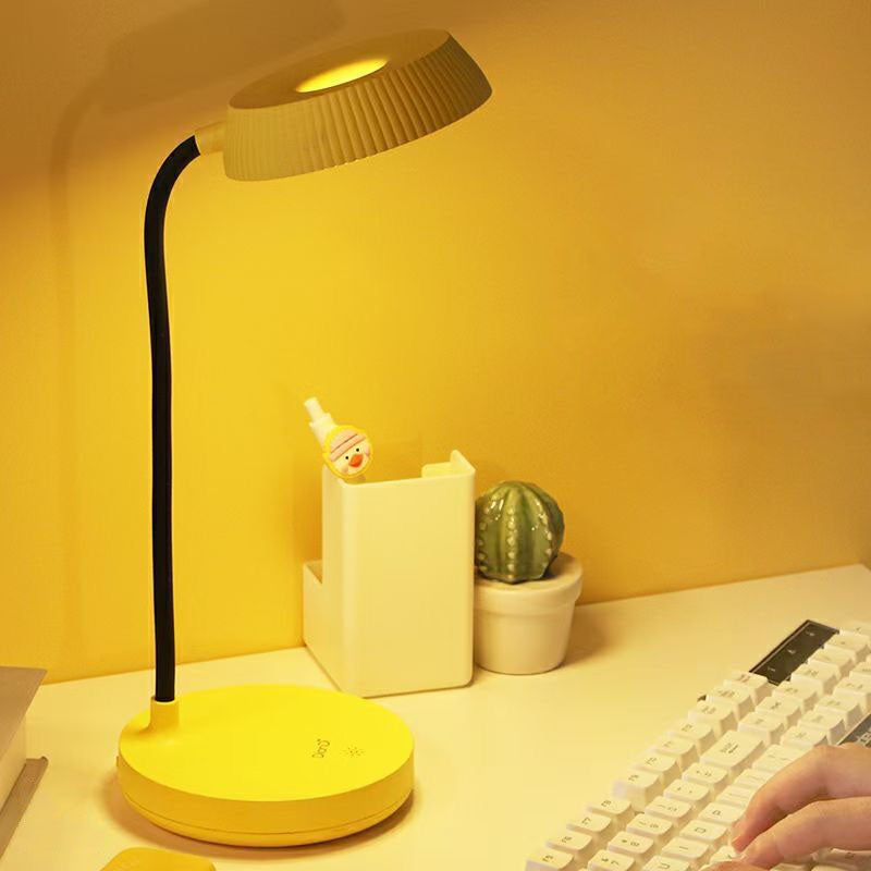 BowLift | LumaPlate Minimalist LED Table Lamp | USB Charging | Eye Protection | Touch Control | Modern Design