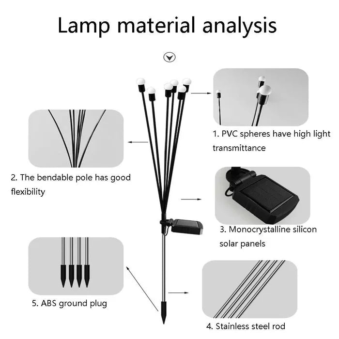 Solar-powered firefly garden light | Bowlift