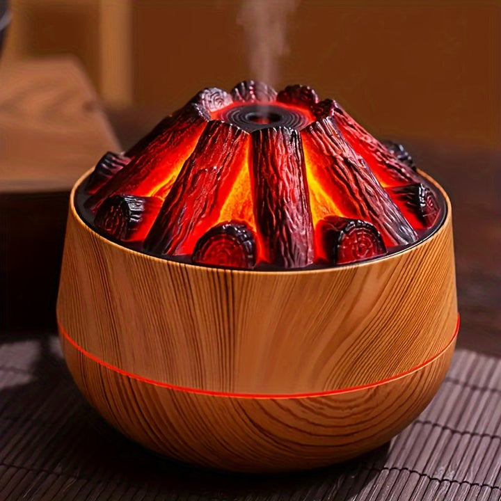BowLift | Fire Diffuser - Mini simulated charcoal fire air humidifier with realistic flame effect