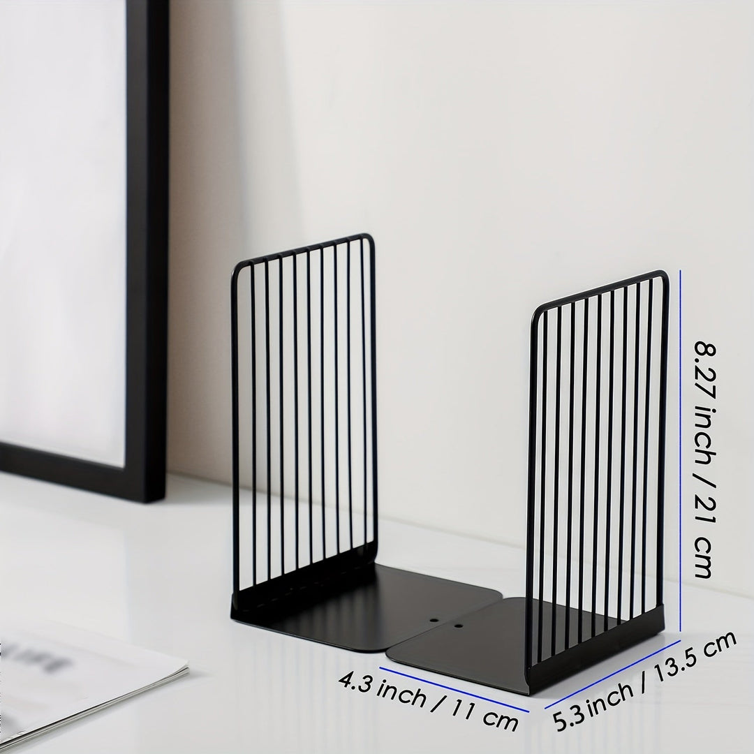 IronHold - Elegant Bookends for Perfect Organization Bowlift