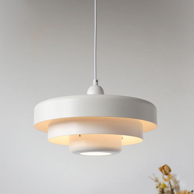 BowLift | Multi-layer pendant light green 21 cm metal