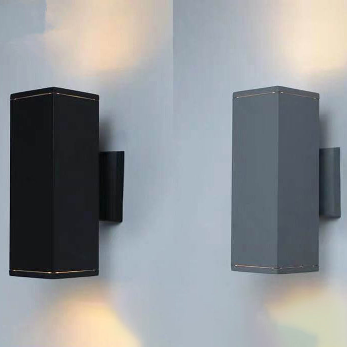 Modern Minimalist Square Column LED Luminous Outdoor Waterproof Wall Sconce Lamp | Bowlift