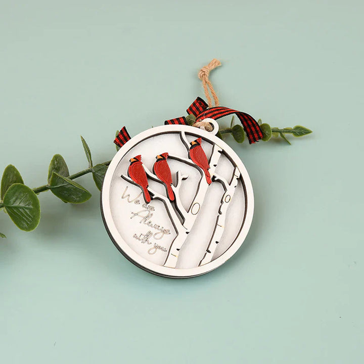 BowLift | Handmade Memorial Ornament with Cardinals