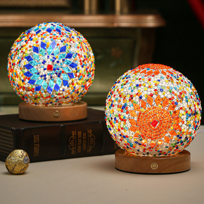 BowLift | BohoGlow – Modern Bohemian Table Lamp with USB Charging