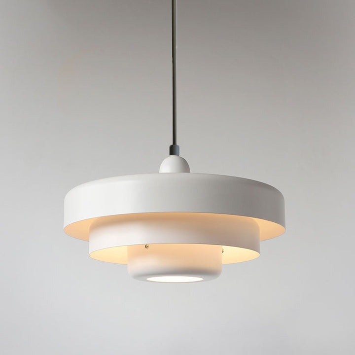 BowLift | Multi-layer pendant light green 21 cm metal