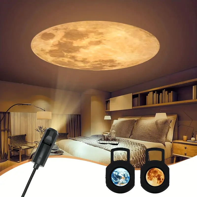 BowLift | Renan - Large unique project light (Earth and Moon)