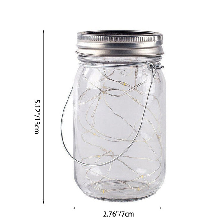 BowLift | Modern Art Deco Waterproof Solar Glass Stainless Steel Copper Wire Star LED String Lights Outdoor Lighting For Garden