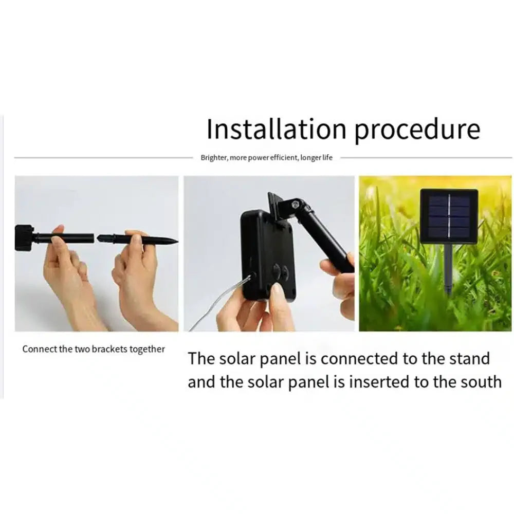 String lights with 30 balls – Charging via solar panel | Bowlift