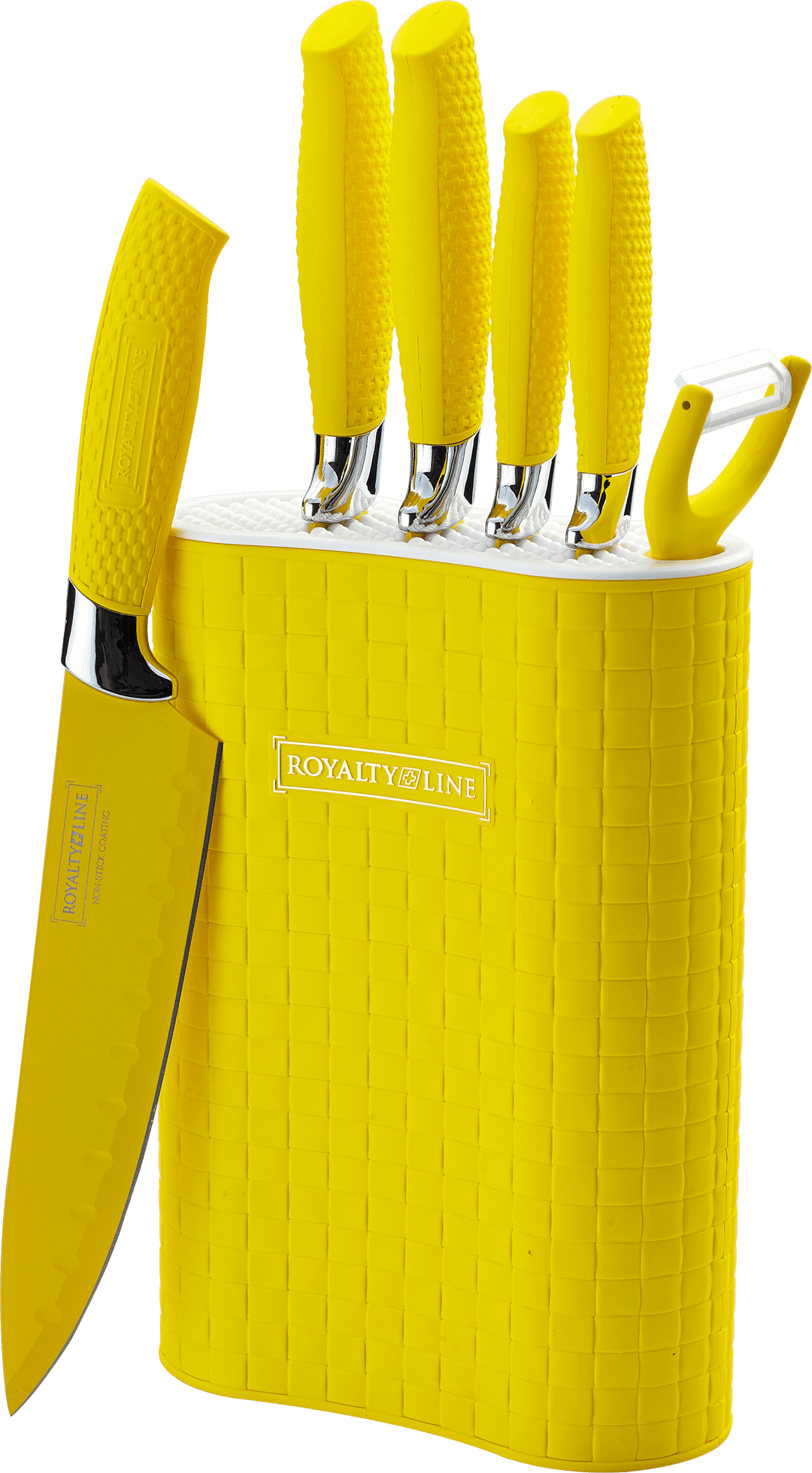 Knife set from Royalty Line (5 pieces + peeler) | Bowlift
