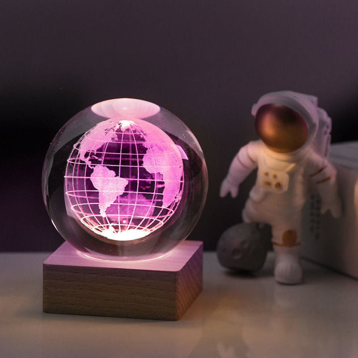 BowLift | 3D Galaxy Crystal Ball Night Light Decorative Lamp
