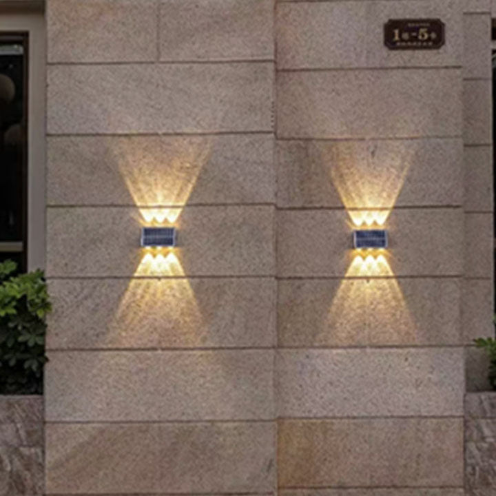 Contemporary Industrial Solar Waterproof ABS Column LED Wall Sconce Lamp For Outdoor Patio | Bowlift