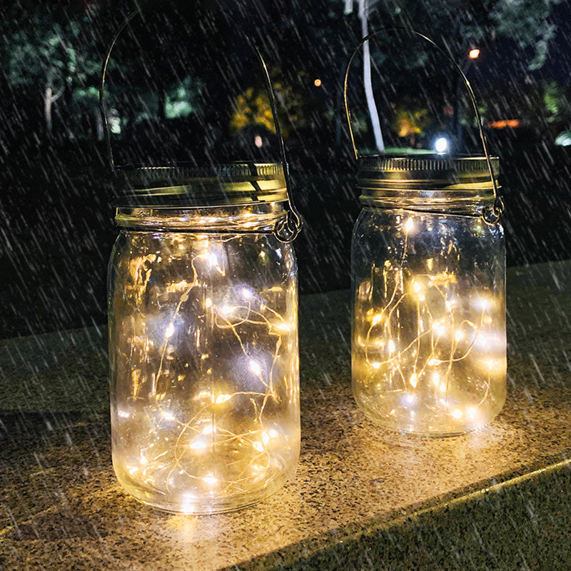 BowLift | Modern Art Deco Waterproof Solar Glass Stainless Steel Copper Wire Star LED String Lights Outdoor Lighting For Garden
