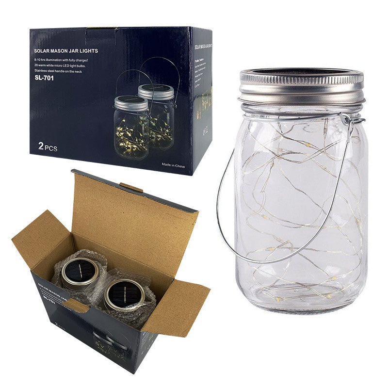 BowLift | Modern Art Deco Waterproof Solar Glass Stainless Steel Copper Wire Star LED String Lights Outdoor Lighting For Garden