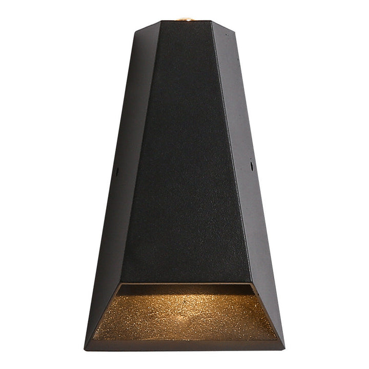 Outdoor Modern Column Geometry LED Waterproof Wall Sconce Lamp | Bowlift
