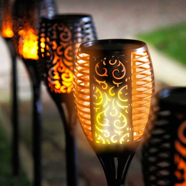 BowLift | Magical Solar Garden Torch with Flame Effect