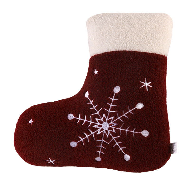 Christmas Snowflake Plush Cushion Pillow