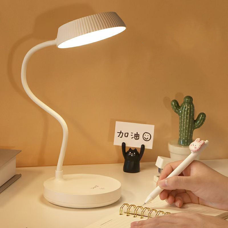 BowLift | LumaPlate Minimalist LED Table Lamp | USB Charging | Eye Protection | Touch Control | Modern Design