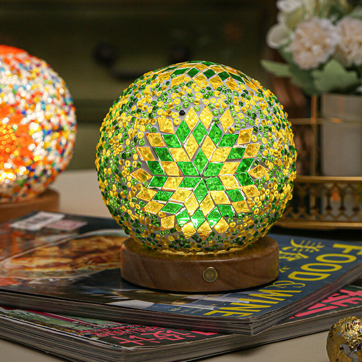 BowLift | BohoGlow – Modern Bohemian Table Lamp with USB Charging