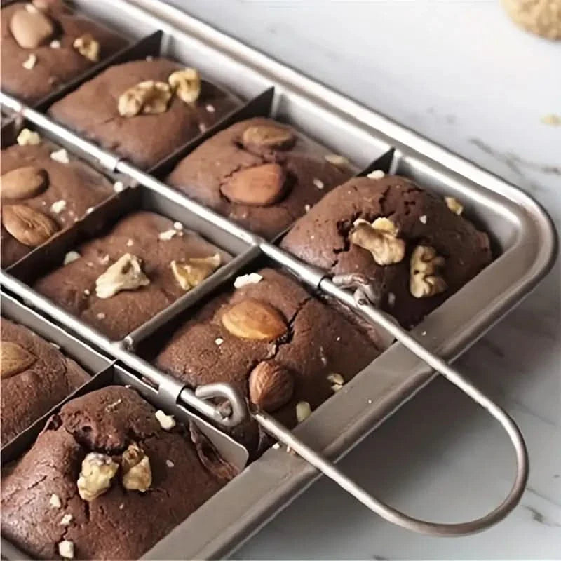BowLift | Non-Stick Brownie Pan with 18 Dividers Aluminum Bakeware