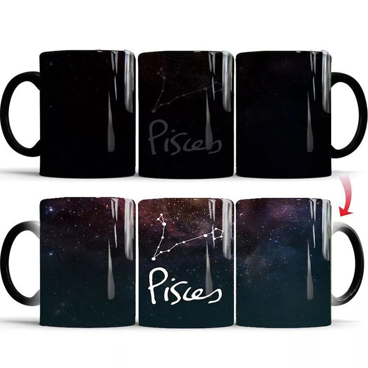 Zodiac Color Changing Magic Mugs, Heat Sensitive Ceramics Cups | Bowlift