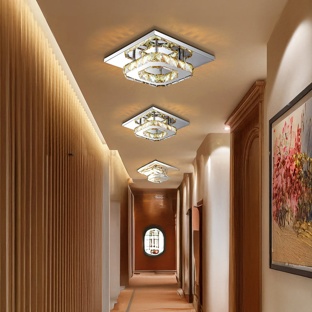 BowLift | Ceiling Light Crystal LED Modern Flush Fixture