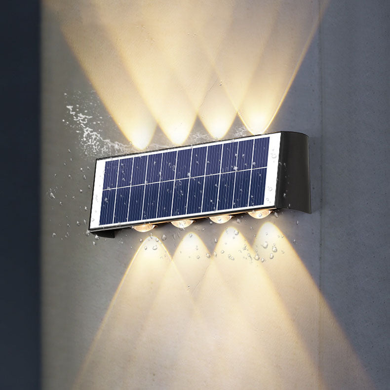 BowLift | Lumiora Modern Solar-LED Wall Lamp for Outdoors | Rectangular Design | IP56 Waterproof | Different Sizes & Light Intensities